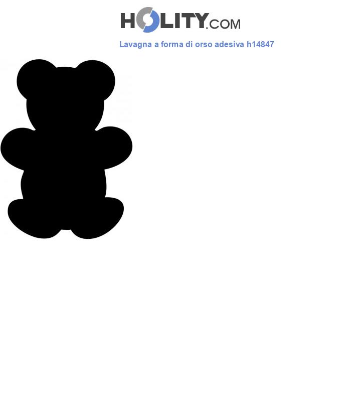 Lavagna a forma di orso adesiva h14847