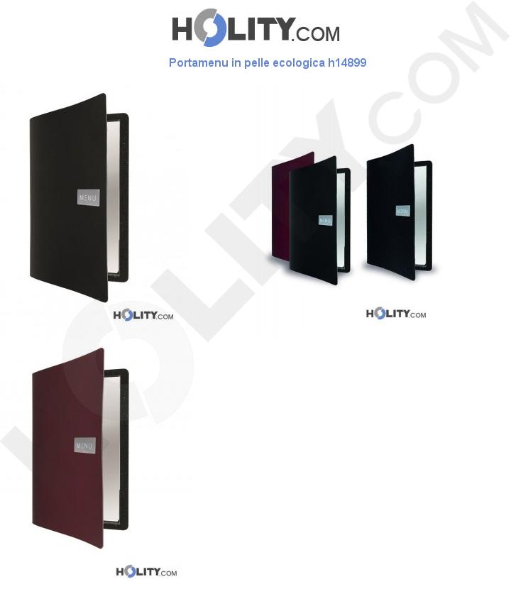 Portamenu in pelle ecologica h14899