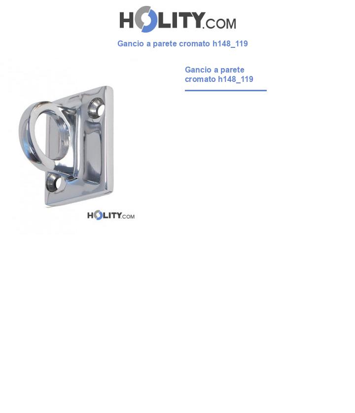 Gancio a parete cromato h148_119