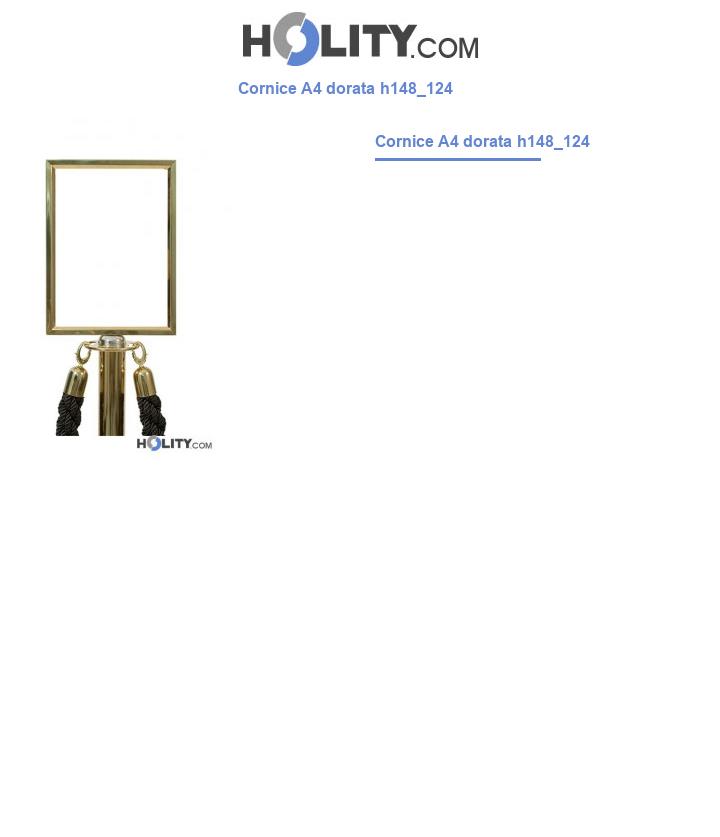 Cornice A4 dorata h148_124