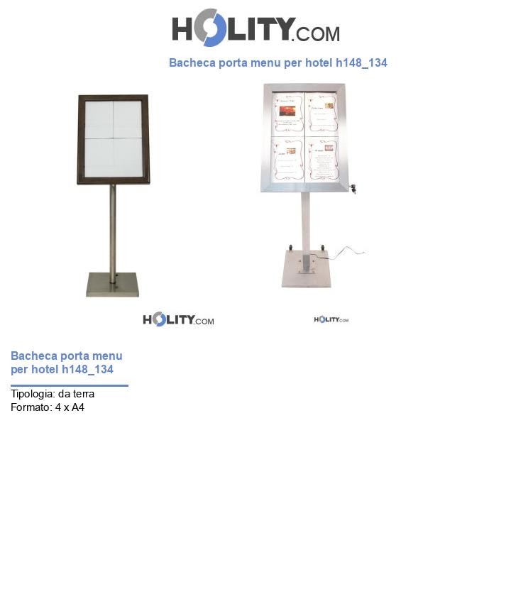 Bacheca porta menu per hotel h148_134