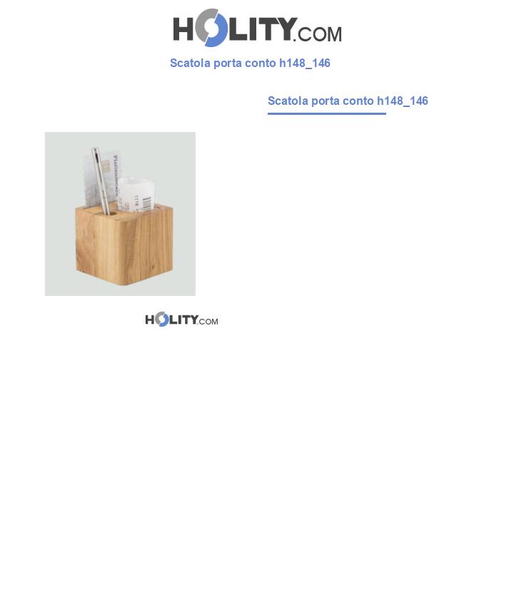 Scatola porta conto h148_146
