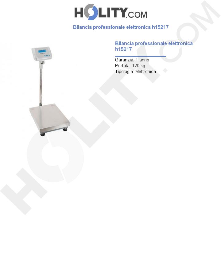 Bilancia professionale elettronica h15217