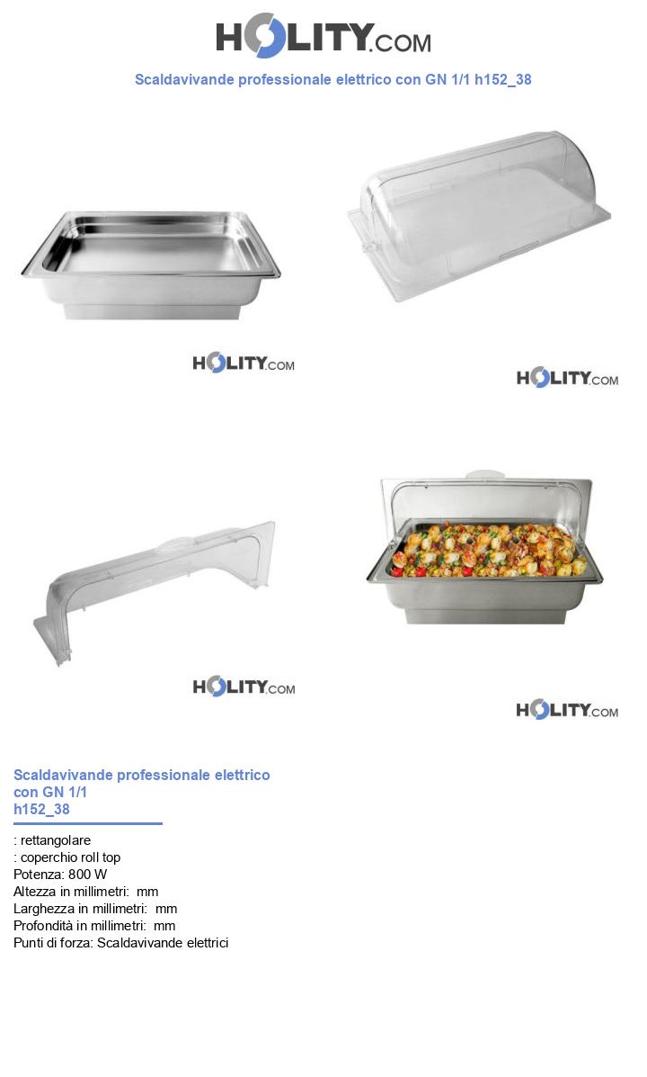 Scaldavivande professionale elettrico con GN 1/1 h152_38