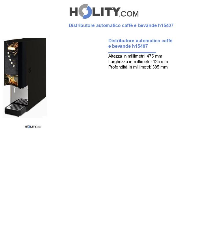 Distributore automatico caffè e bevande h15407