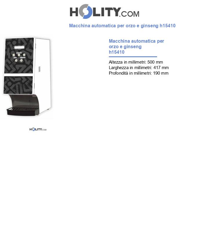 Macchina automatica per orzo e ginseng h15410