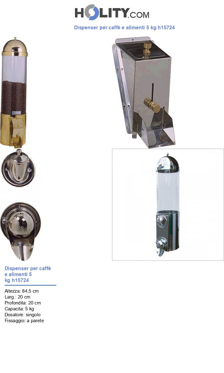 Dispenser per caffè e alimenti 5 kg h15724