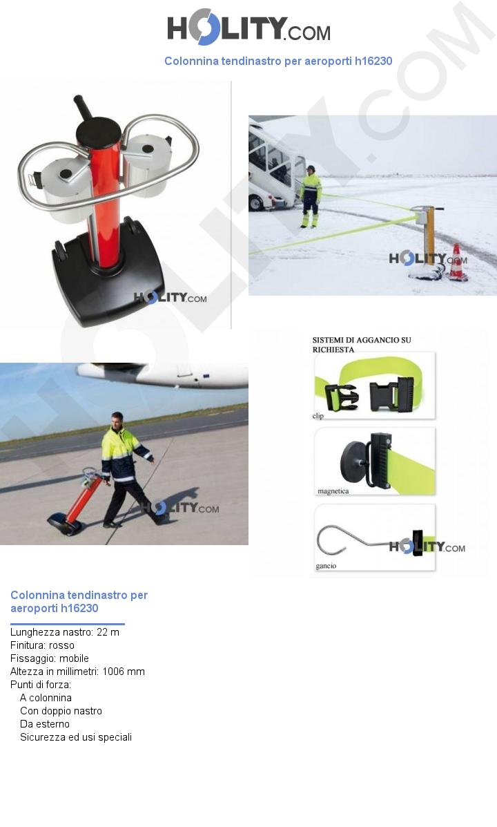 Colonnina tendinastro per aeroporti h16230