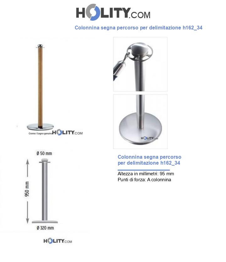 Colonnina segna percorso per delimitazione h162_34