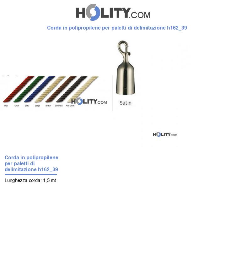 Corda in polipropilene per paletti di delimitazione h162_39