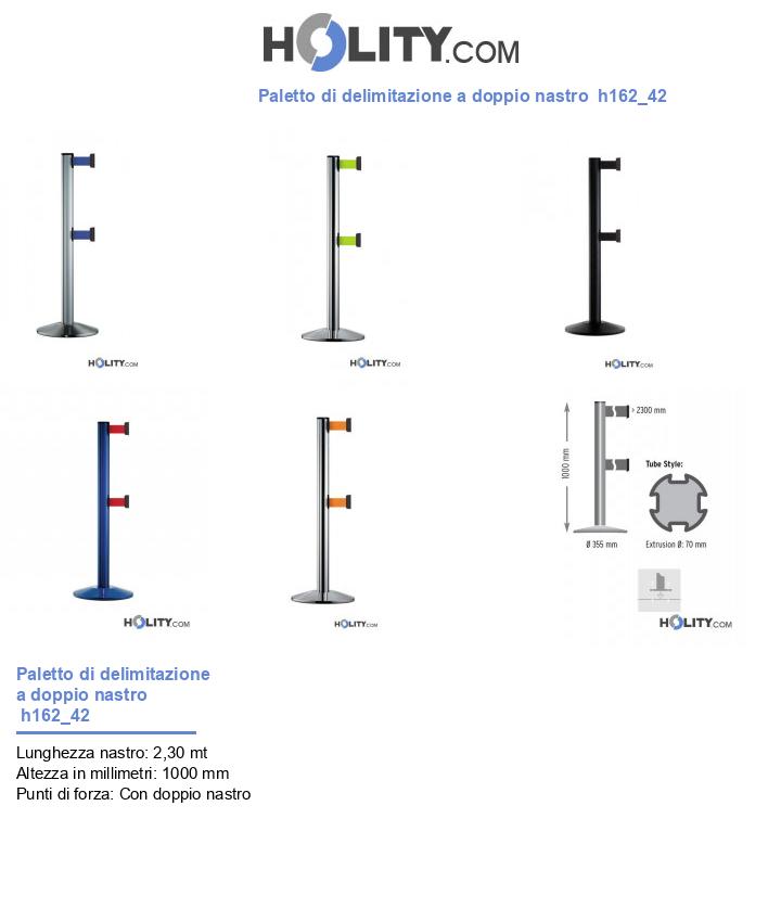 Paletto di delimitazione a doppio nastro h162_42