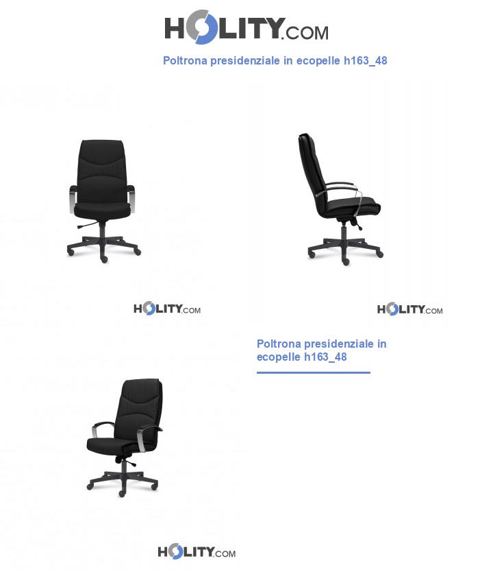 Poltrona presidenziale in ecopelle h163_48