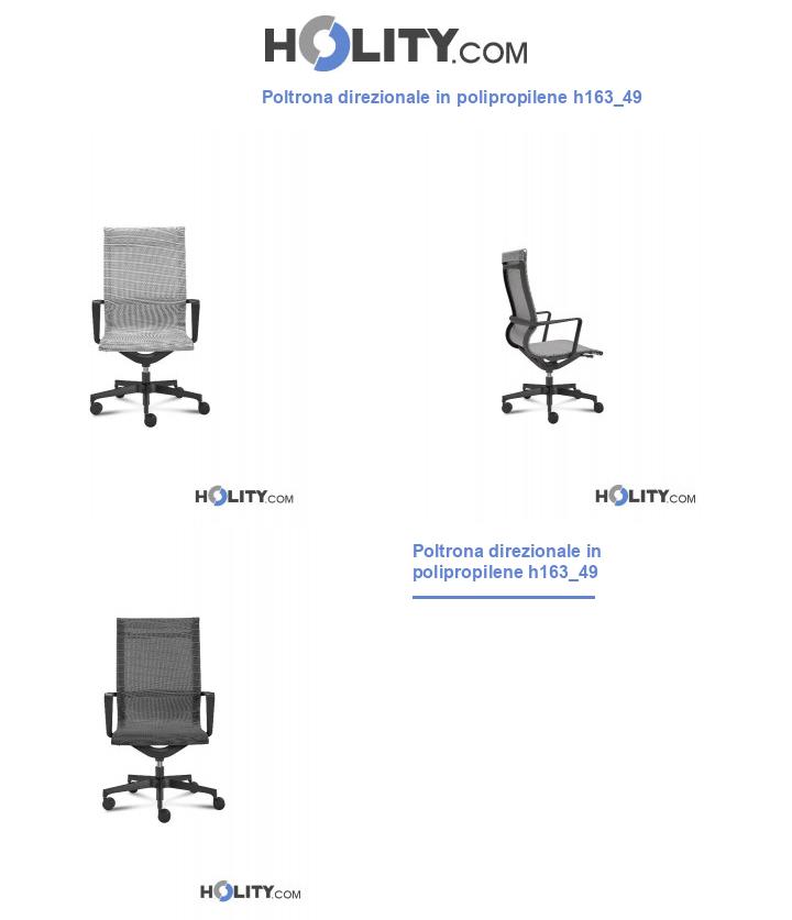 Poltrona direzionale in polipropilene h163_49