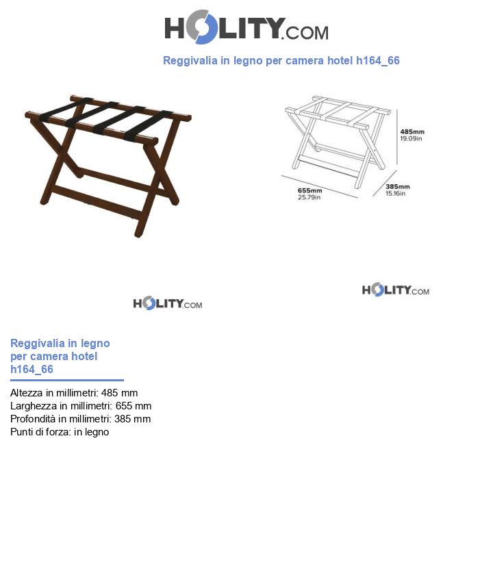 Reggivalia in legno per camera hotel h164_66