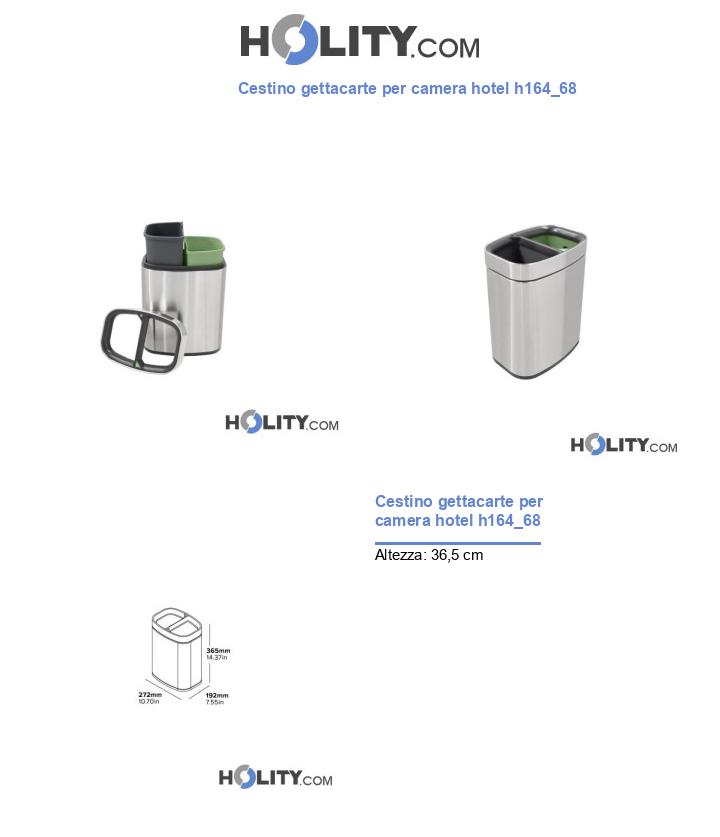 Cestino gettacarte per camera hotel h164_68
