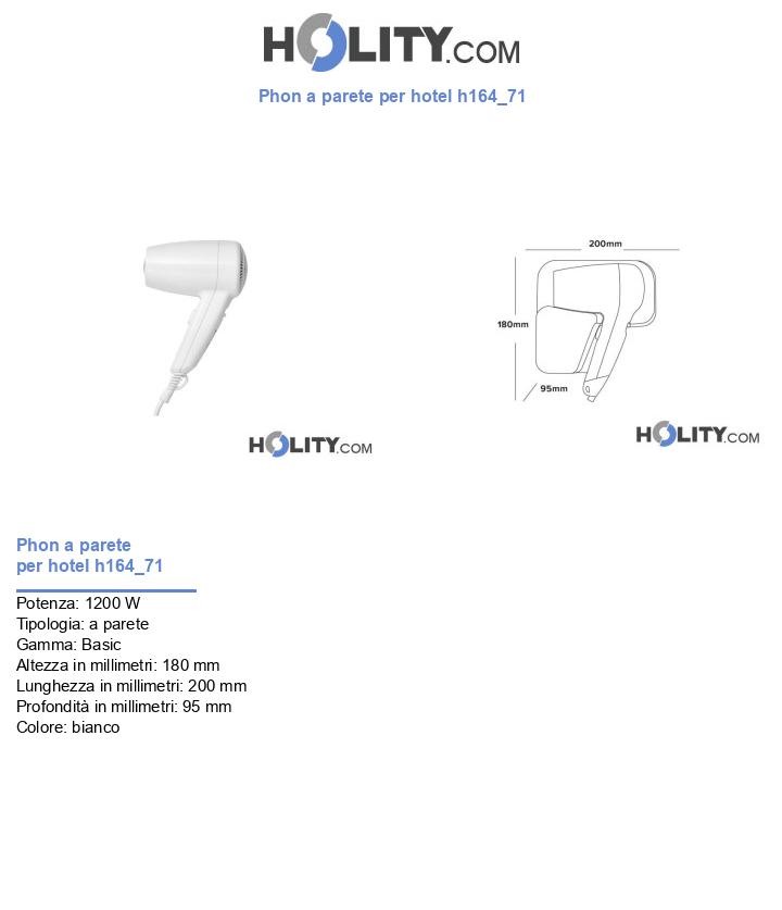 Phon a parete per hotel h164_71