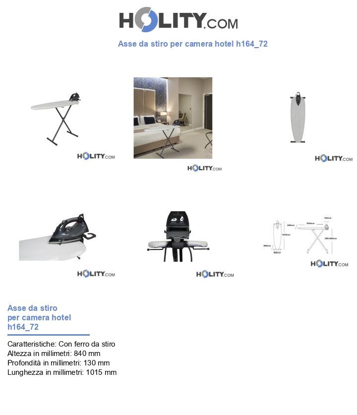 Asse da stiro per camera hotel h164_72