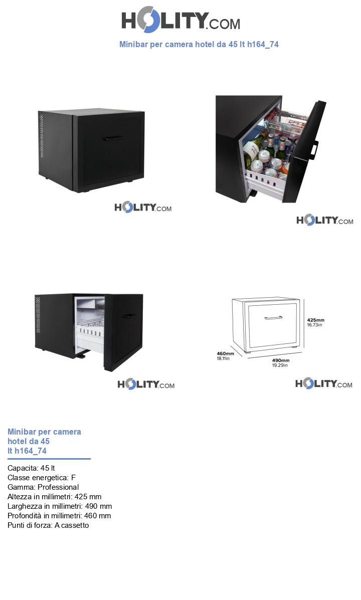 Minibar per camera hotel da 45 lt h164_74