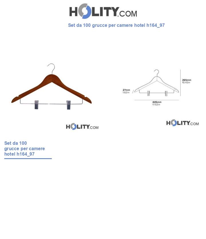 Set da 100 grucce per camere hotel h164_97