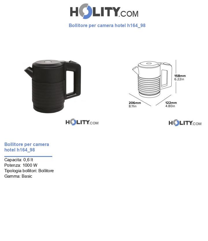 Bollitore per camera hotel h164_98