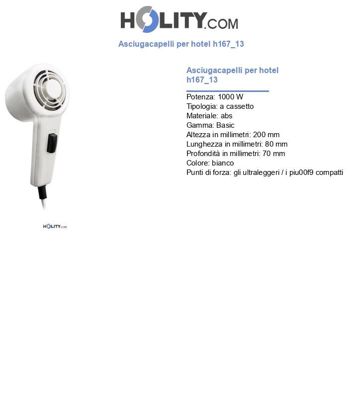 Asciugacapelli per hotel h167_13