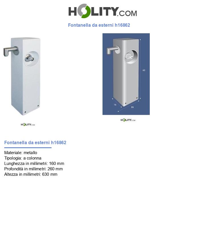 Fontana da esterni in acciaio h16862