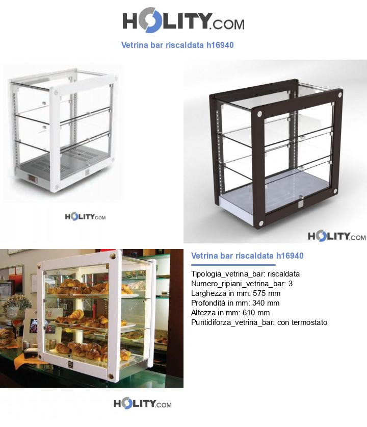 Vetrina bar riscaldata h16940
