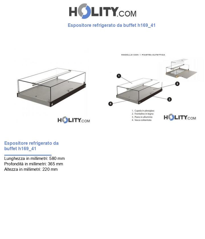 Espositore refrigerato da buffet h169_41