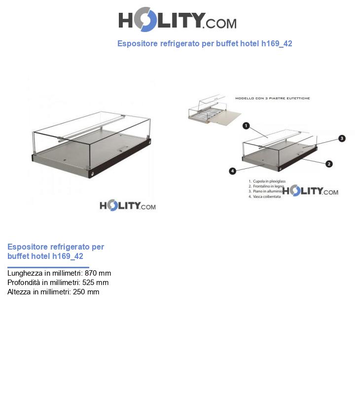 Espositore refrigerato per buffet hotel h169_42