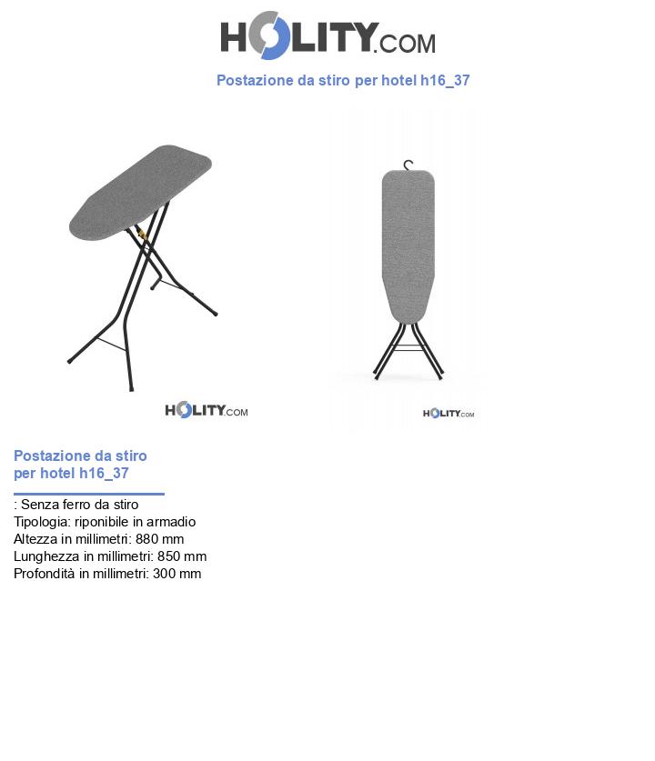 Postazione da stiro per hotel h16_37