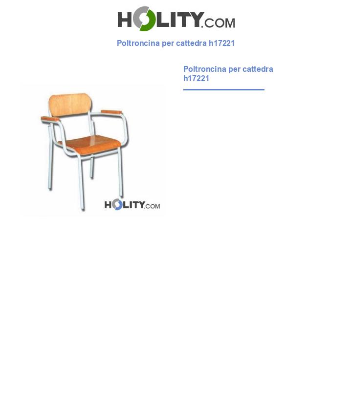 Poltroncina per cattedra h17221