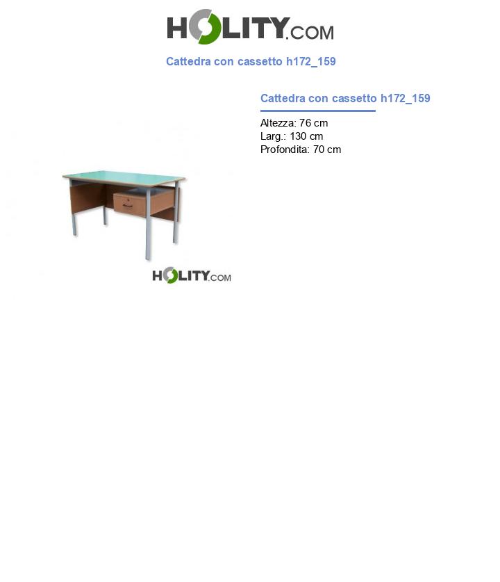 Cattedra con cassetto h172_159