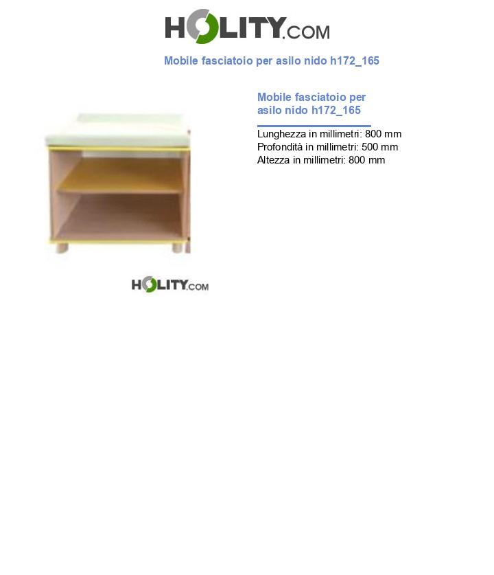 Mobile fasciatoio per asilo nido h172_165