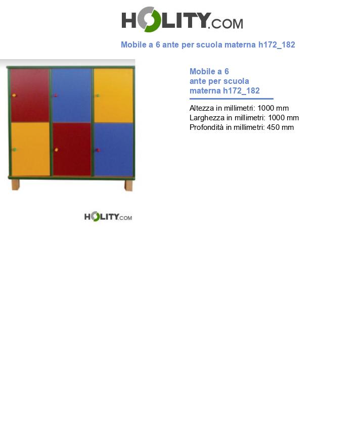 Mobile a 6 ante per scuola materna h172_182