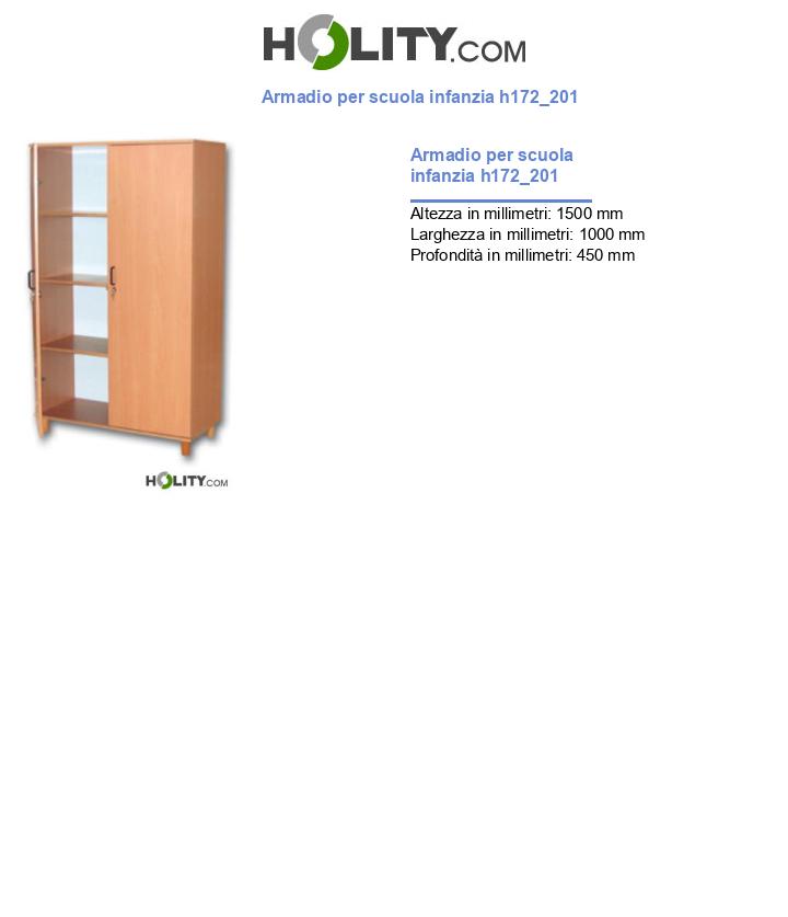 Armadio per scuola infanzia h172_201