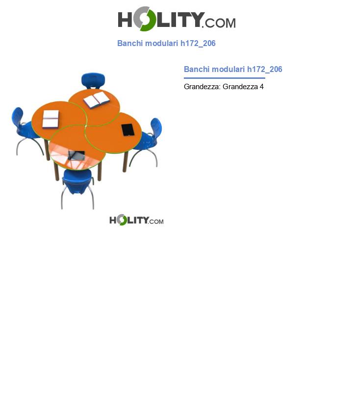 Banchi modulari h172_206