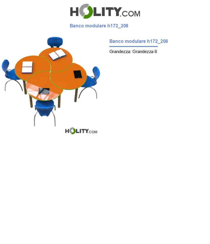 Banco modulare h172_208