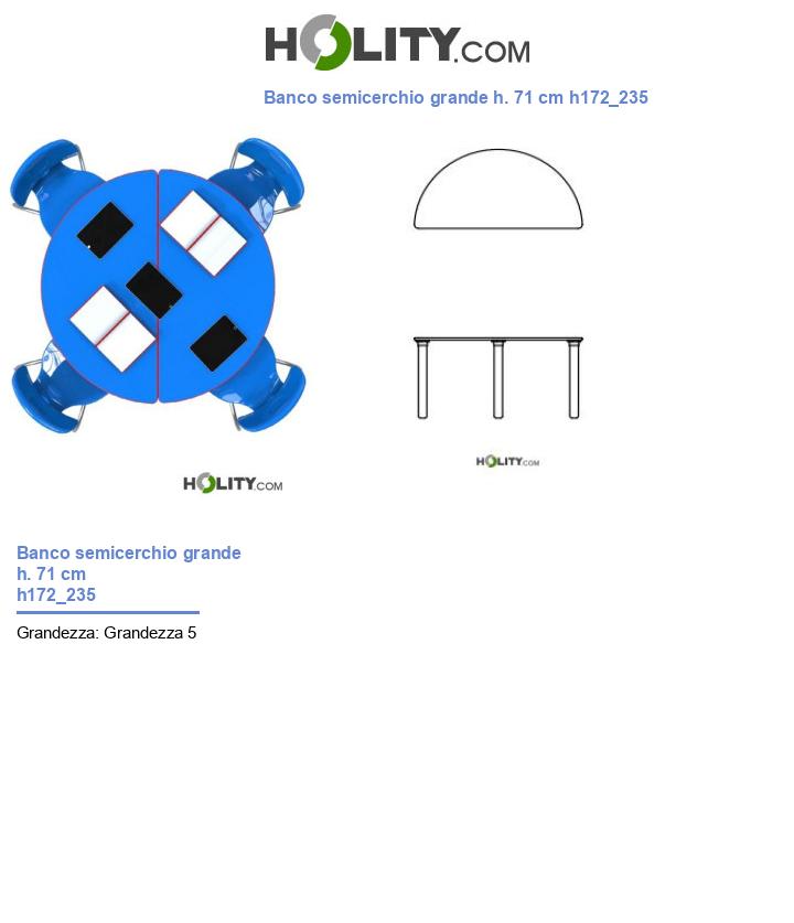 Banco semicerchio grande h. 71 cm h172_235