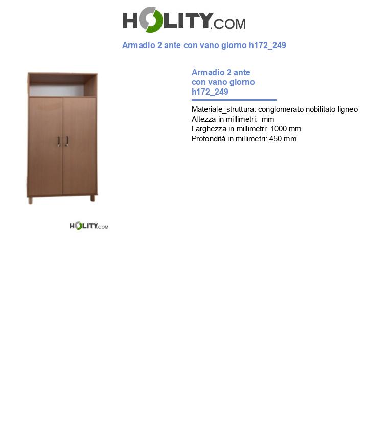 Armadio 2 ante con vano giorno h172_249