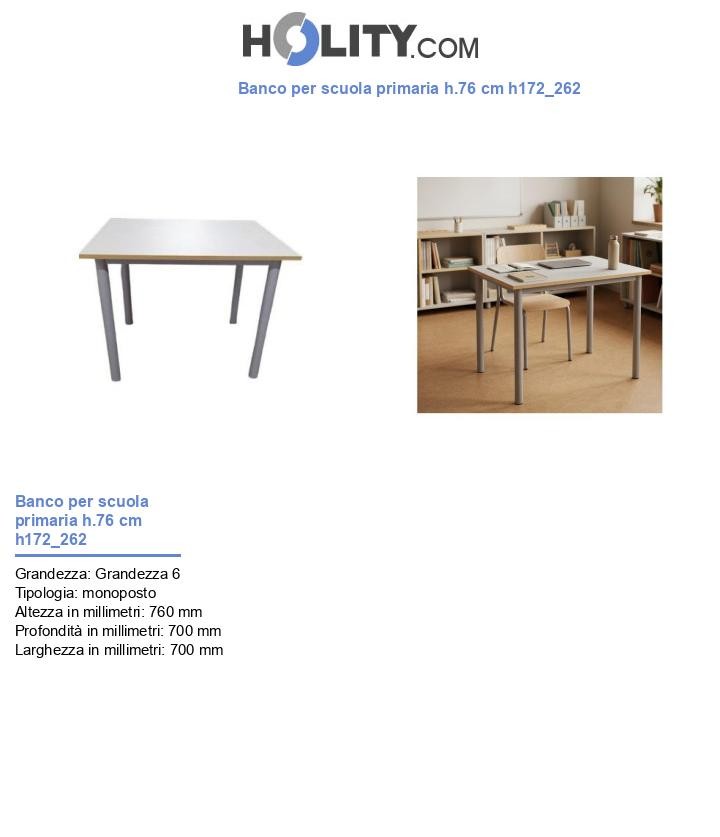 Banco per scuola primaria h.76 cm h172_262