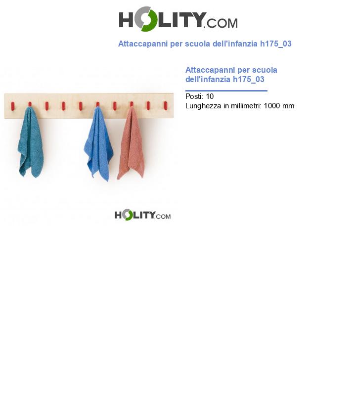 Attaccapanni per scuola dell'infanzia h175_03