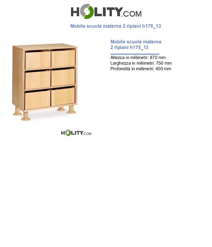 Mobile scuola materna 2 ripiani h175_13
