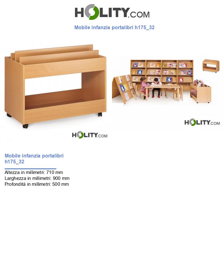 Mobile infanzia portalibri h175_32
