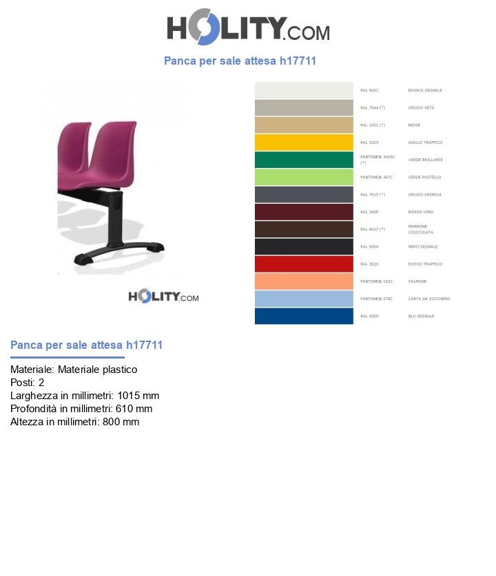 Panca per sale attesa h17711