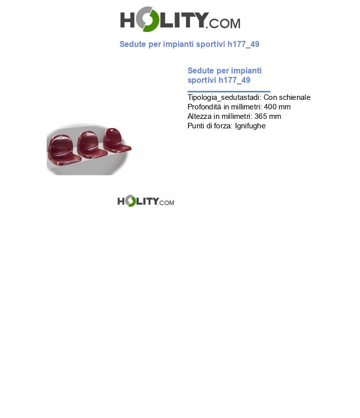 Sedute per impianti sportivi h177_49