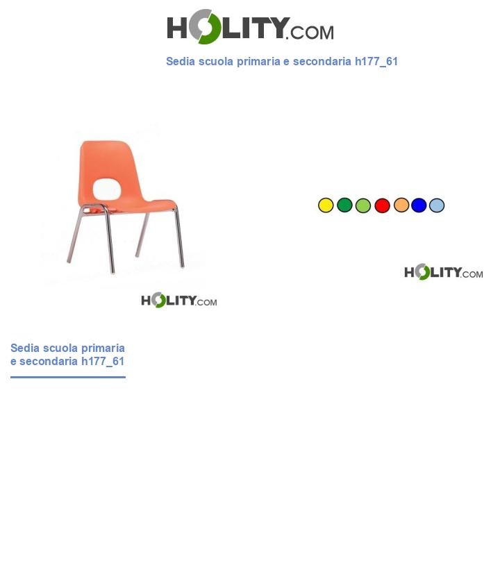 Sedia scuola primaria e secondaria h177_61