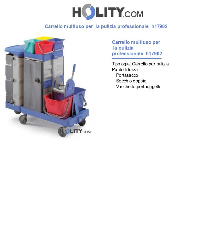 Carrello multiuso per  la pulizia professionale  h17902