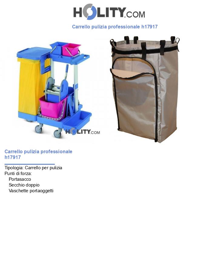 Carrello pulizia professionale h17917