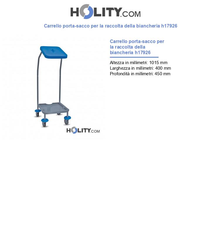 Carrello porta-sacco per la raccolta della biancheria h17926