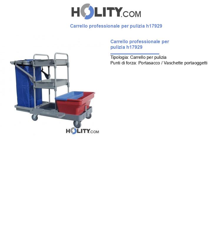 Carrello professionale per pulizia h17929